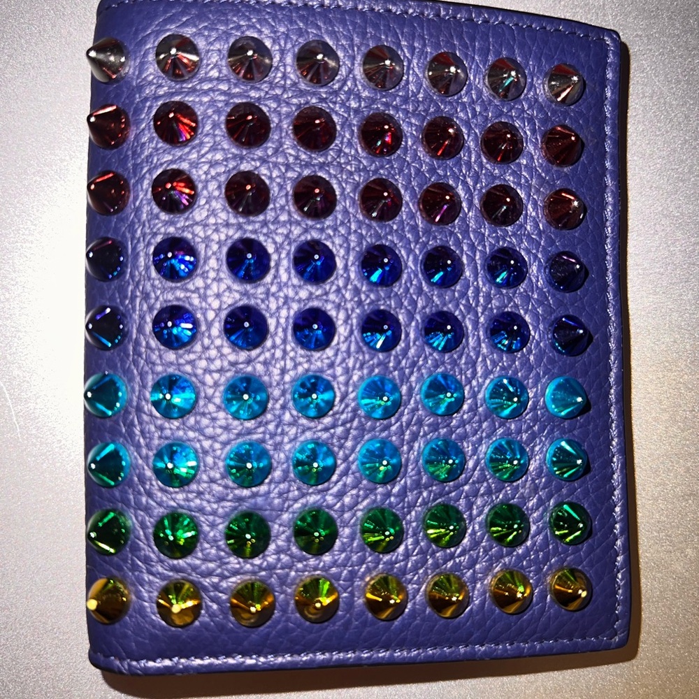 Louboutin Studded Blue Wallet